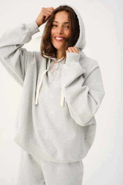 Cartel &amp; Willow Teagan Track Hoodie Marle Grey