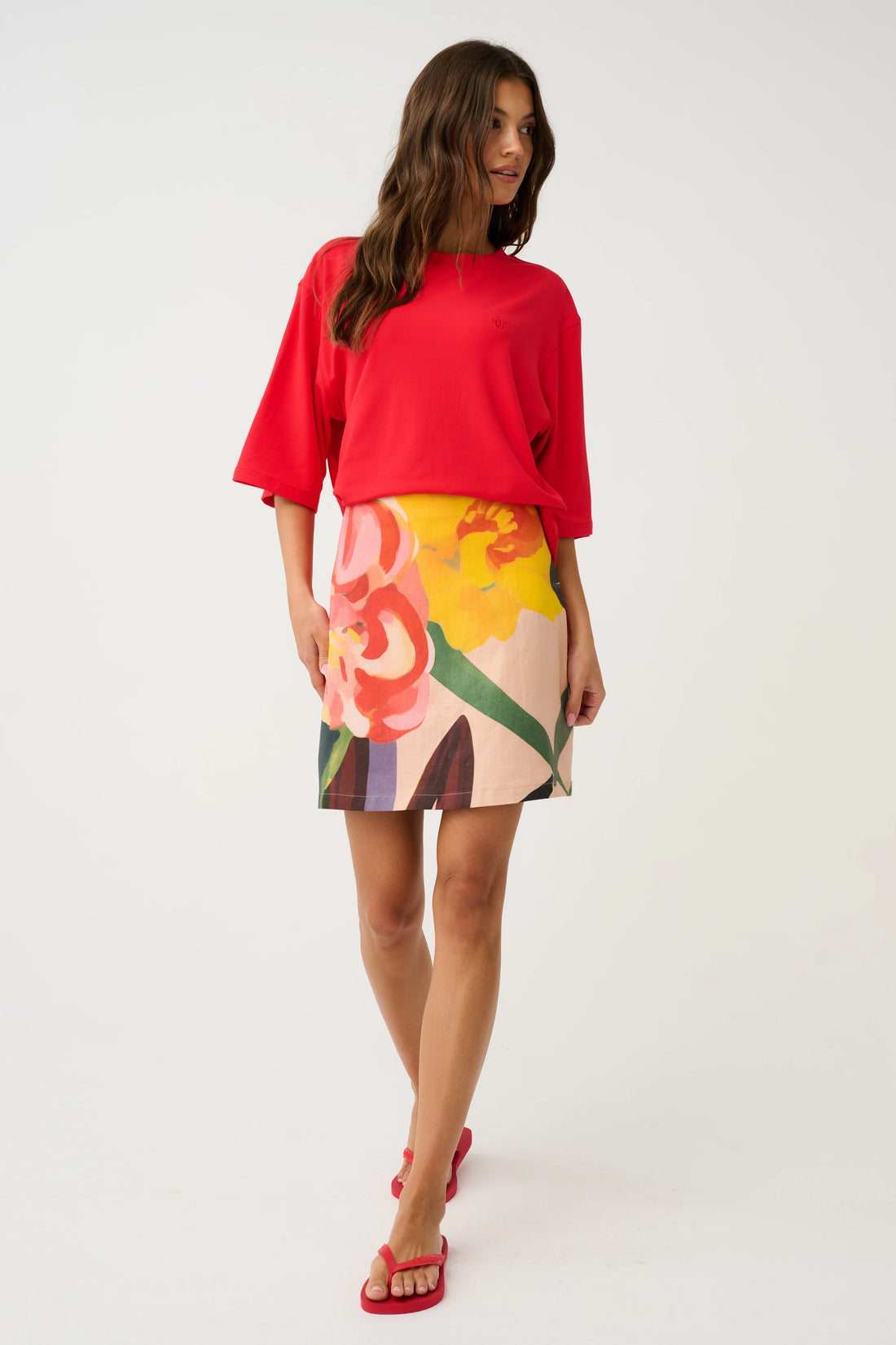 Cartel &amp; Willow Zyla Mini Skirt Tropical