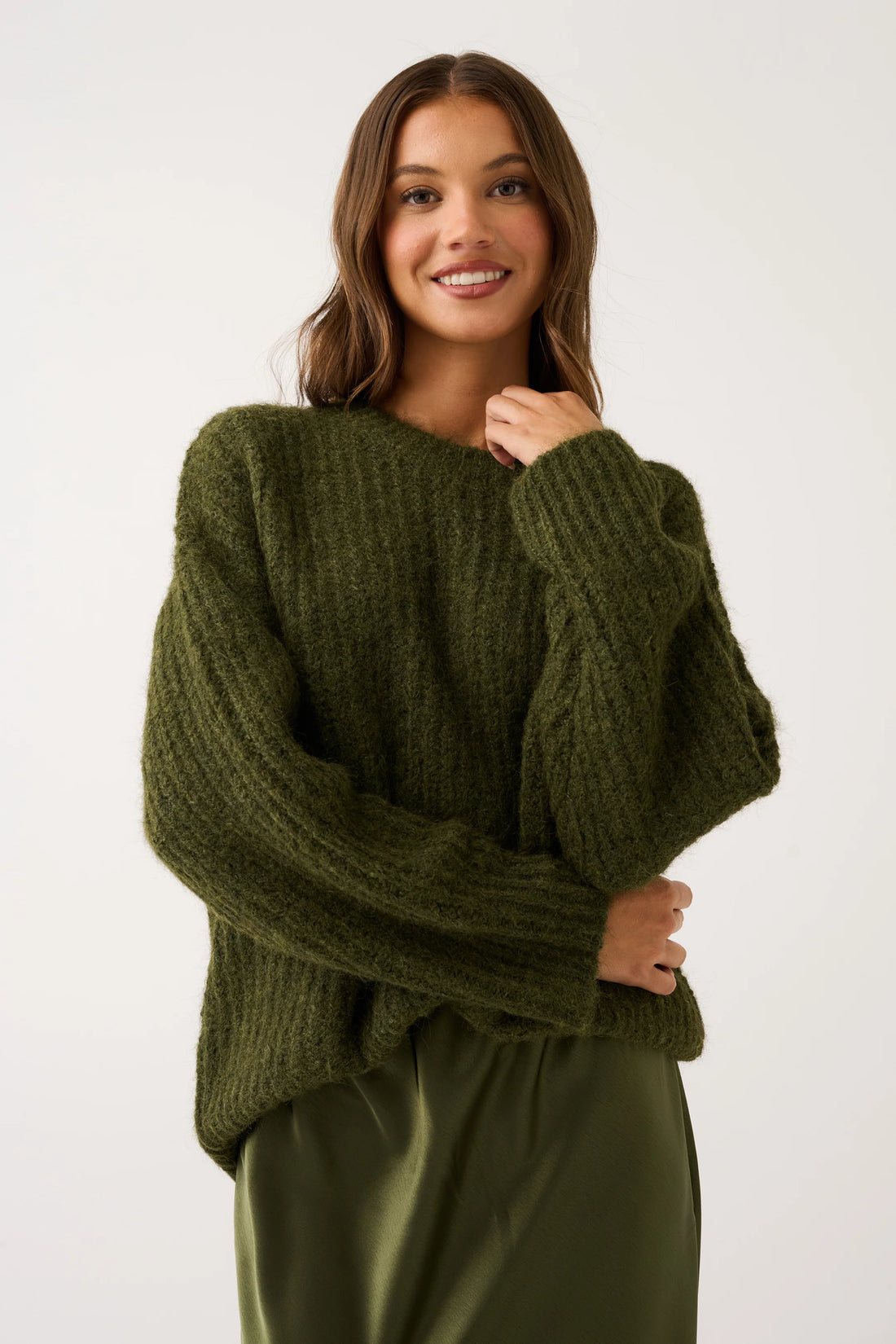 Cartel &amp; Willow Lorenza Knit Khaki