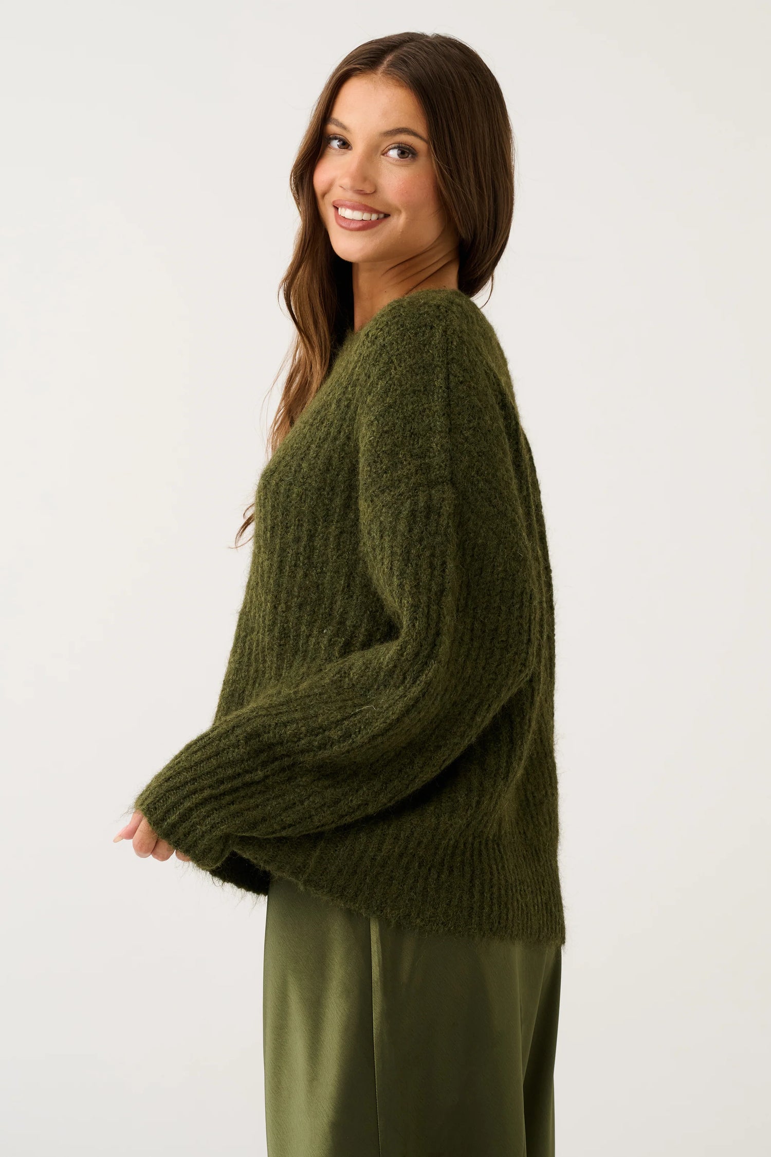 Cartel &amp; Willow Lorenza Knit Khaki