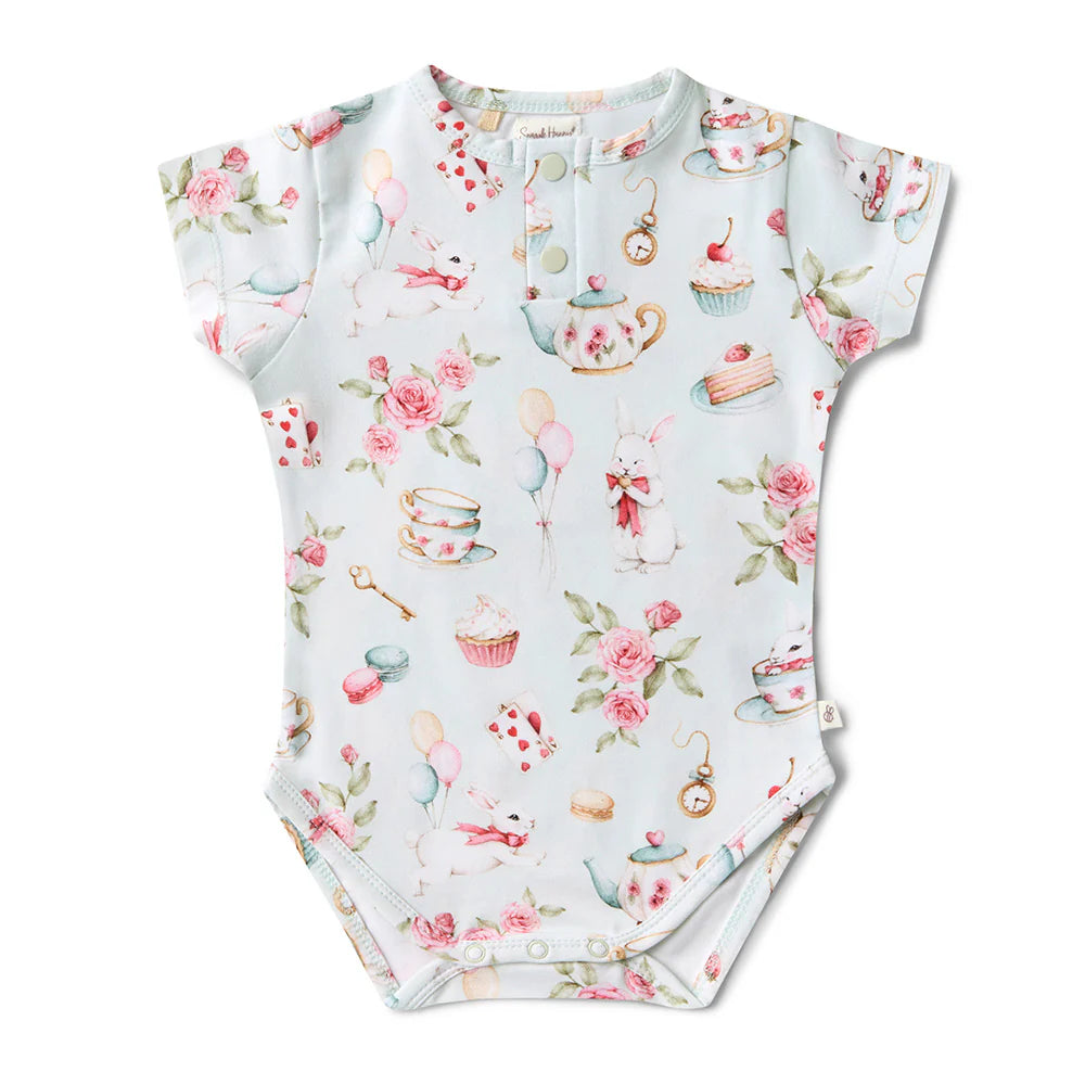 Snuggle Hunny White Rabbit Organic Bodysuit