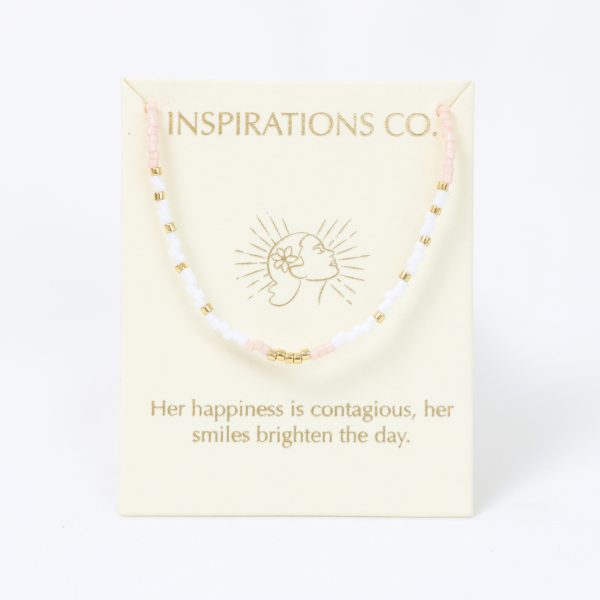 Inspiration Necklace White Pink And Gold