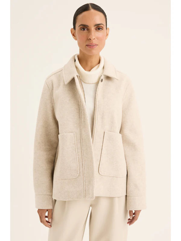 Yarra Trail Accent Jacket Oat