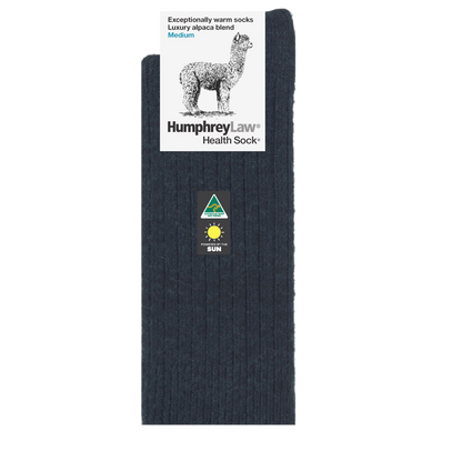 Humphrey Law Exceptionally Warm Alpaca Health Sock Charcoal