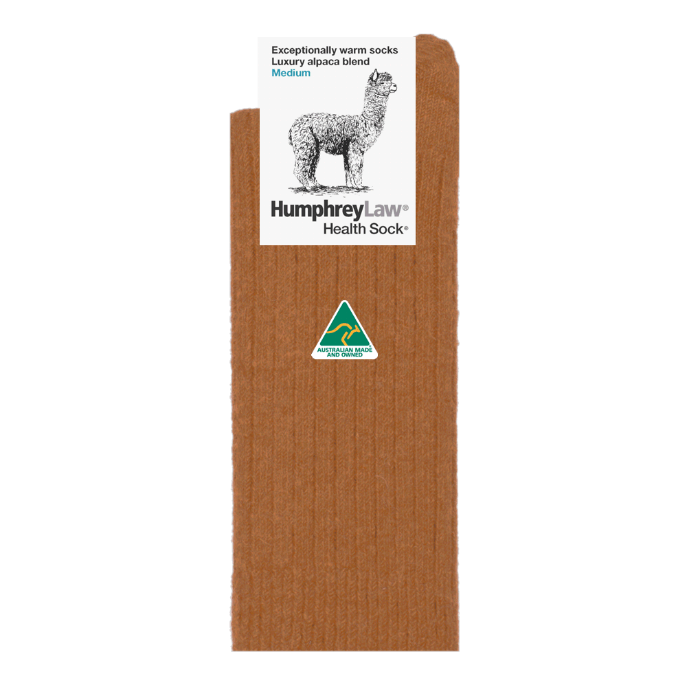 Humphrey Law Exceptionally Warm Alpaca Health Sock Nutmeg