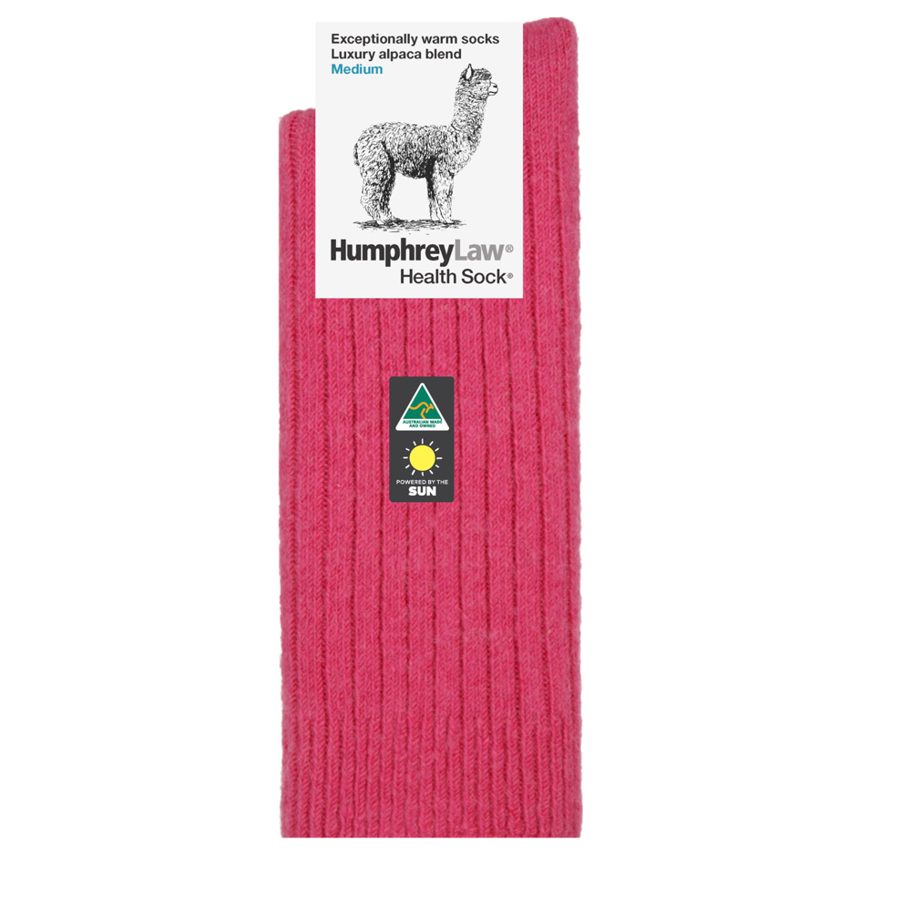 Humphrey Law Exceptionally Warm Alpaca Health Sock Fuchsia