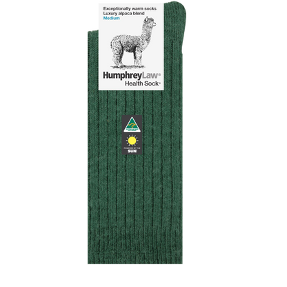 Humphrey Law Exceptionally Warm Alpaca Health Sock Hunter Green