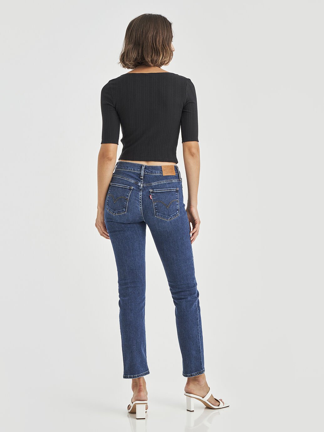 Levi's Women's 314 Shaping Straight Jeans - Soft Black