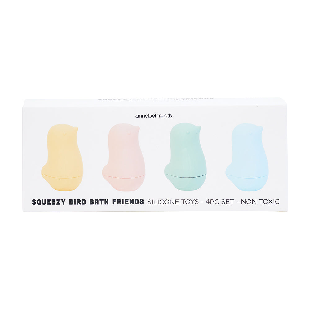Annabel Trends Silicone Squeezy Bath Toys (4pc) Bird