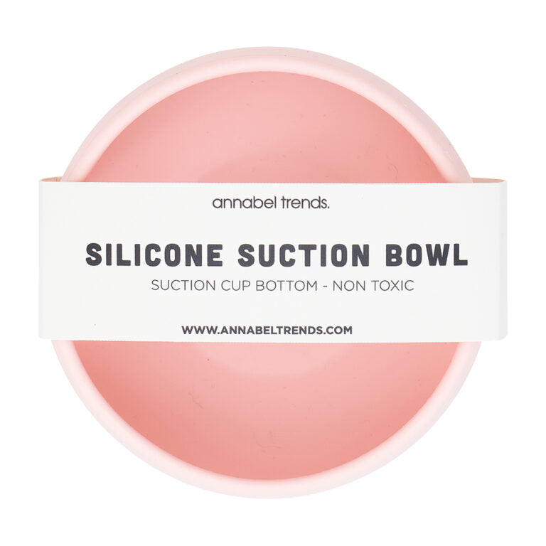 Annabel Trends Silicone Suction Bowl Blush Pink