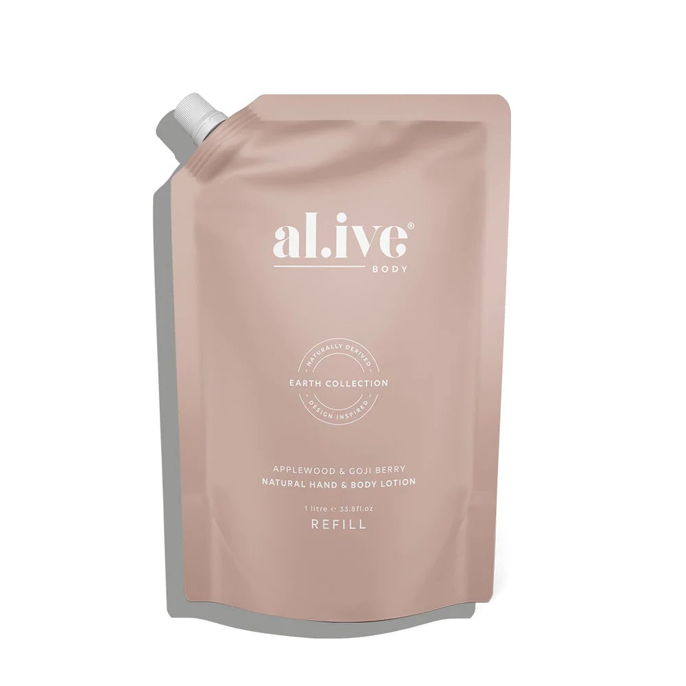 Al.ive Body Applewood &amp; Goji Berry Hand &amp; Body Lotion Refill 1L