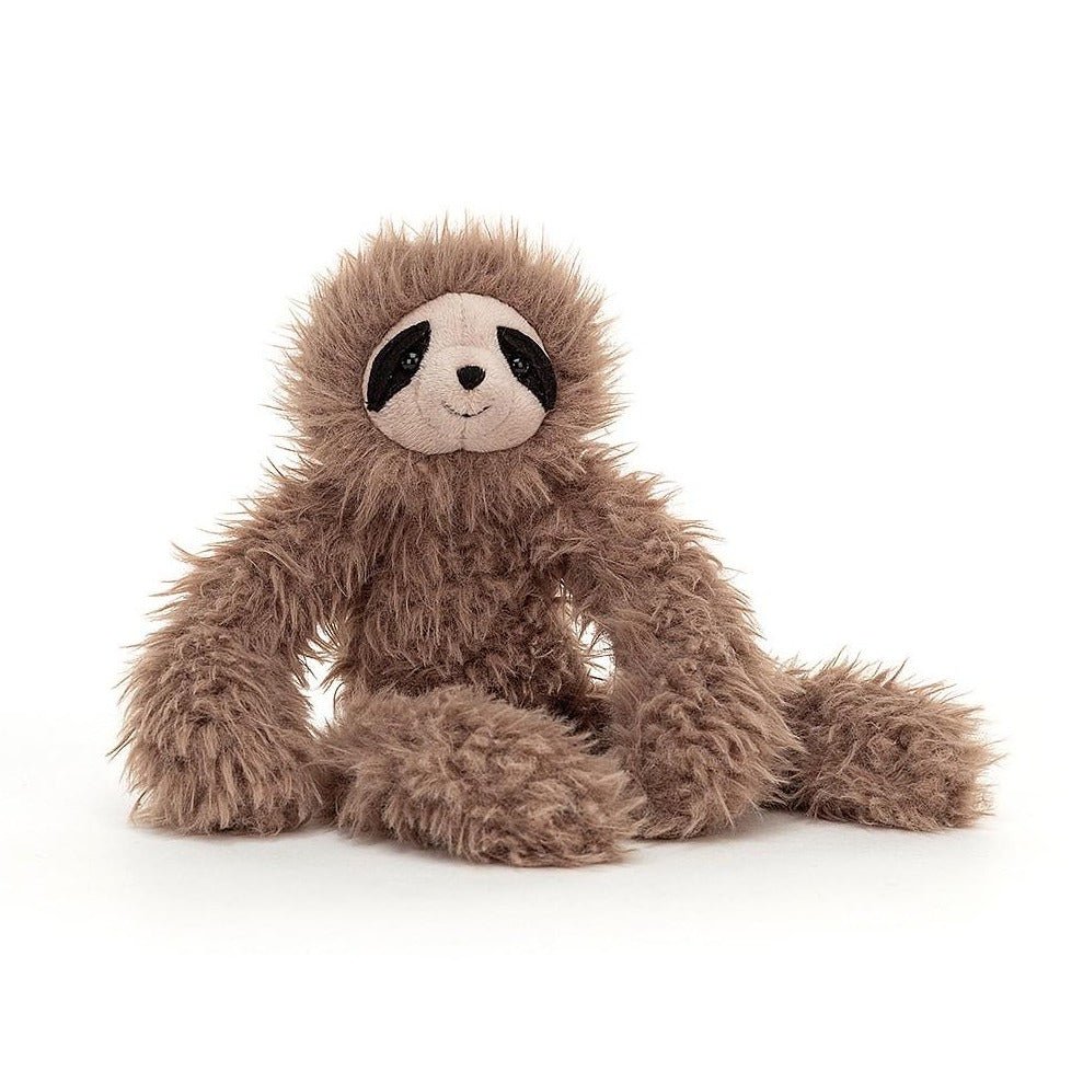 Bonbon Sloth has the longest scruffled arms and legs - perfect for lazy cuddles! Toffee-sweet, this rumpled sloth has a warm, gentle smile and contrast eye patches. Heavenly to hug and hold, this flopsy friend is a naptime neighbour. Let&