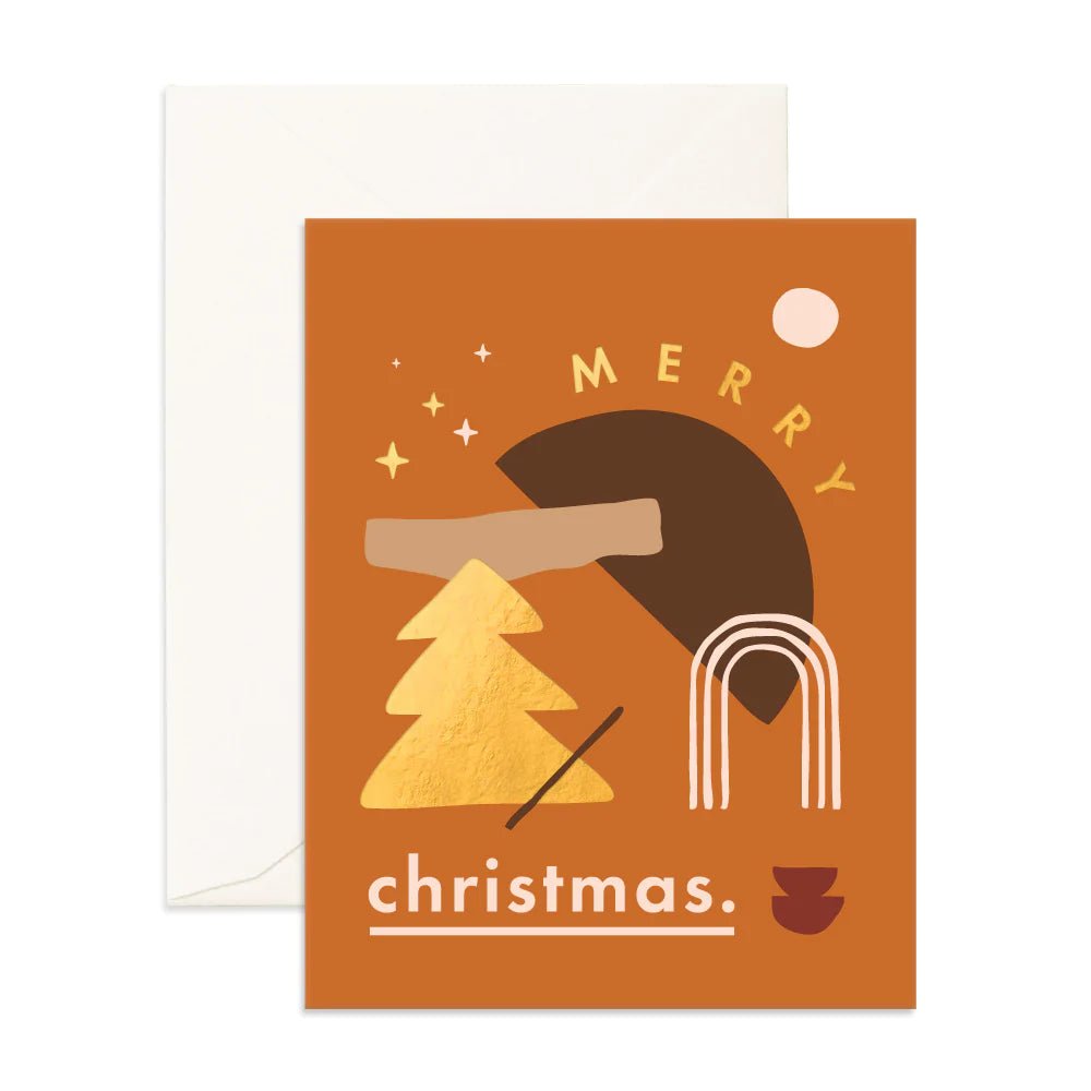 Fox &amp; Fallow Christmas Compostion Greeting Card