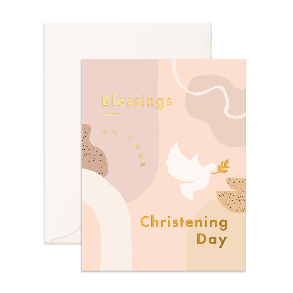 Fox &amp; Fallow Christening Still Life Greeting Card