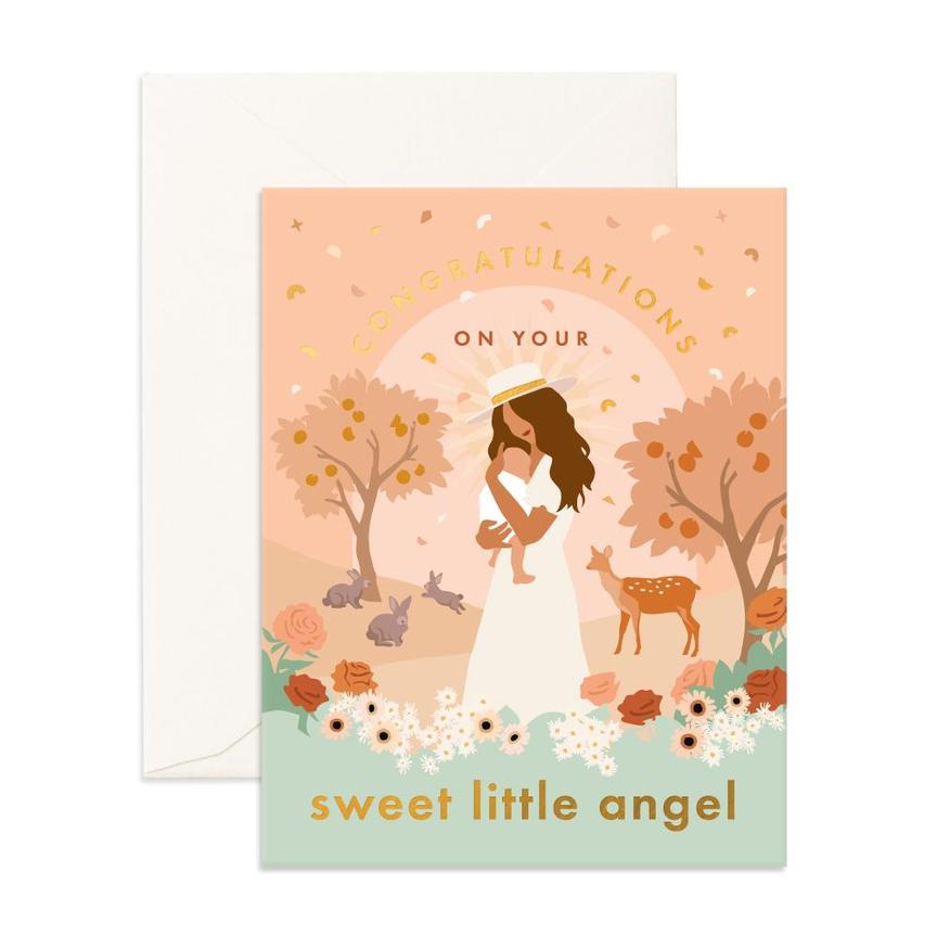 Fox &amp; Fallow Sweet Little Angel Card - Casual Step