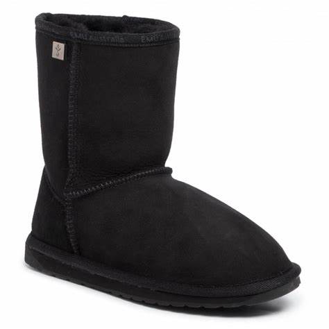 Emu Australia Platinum Stinger Lo Black - Casual Step